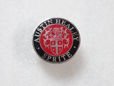 Vintage Austin Healey Bugeye Sprite Bonnet Badge Decal Emblem Brass Made #18C30