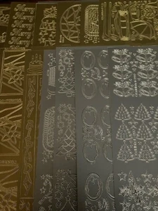 Pegatinas con contornos de etiqueta dorada - Imagen 1 de 15