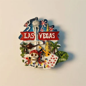 Las Vegas Fridge Magnet Refrigerator Sticker Home Decor Resin America Souvenir - Picture 1 of 4