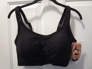 SHAPERMINT EVERYDAY COMFORT STRAPS WIRELESS SHAPING BRA IN BLACK SIZE XL NEW - Picture 1 of 2