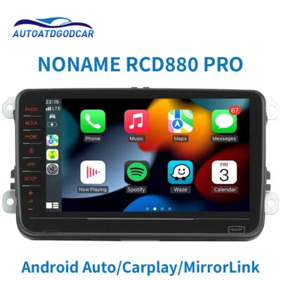 RCD880 PRO 187B Car Radio Stereo Media Android Auto Carplay For VW Golf Tiguan - Image 1 of 4