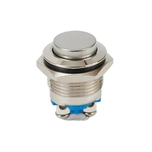 Waterproof 16mm Metal Button Switch 12V Silver Contact Easy Installation - Picture 1 of 17
