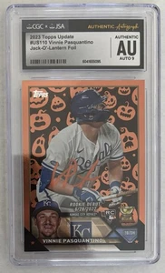 2023 Topps Update Us110 Vinnie Pasquantino RC CGC Auth Auto 9 Signed Jack - Picture 1 of 2