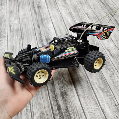UNTESTED Vintage 80S Nikko RC Turbo PANTHER II 2 Black Frame Buggy 1/15 Scale  - Image 1 of 4