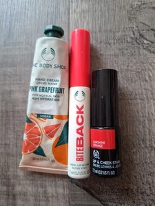 Bodyshop Lip Gloss/Lip Stain and hand cream Bundle summer ready - Picture 1 of 7
