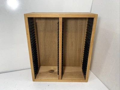 Soporte de almacenamiento para 50 CD de madera para 50 estuches para joyas de madera Foto 1 de 4