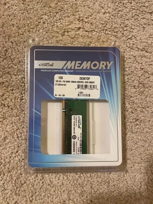 Crucial PC2-8500 1 GB DDR2 SDRAM Memoria (CT12864AA1067) Foto 1 de 3