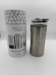 Brumate Hopsulator Trio 3 in 1 matt grau Dosenkühler Flasche Isolator 16 Unzen Bier - Bild 1 von 7