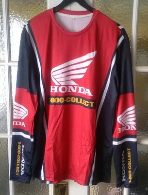 КРАСНАЯ ФУТБОЛКА HONDA 44 ДЮЙМА XLARGE КЛАССИЧЕСКИЙ СТИЛЬ РЕПЛИКА МОТОКРОСС ЭНДУРО ИСПЫТАНИЯ - Изображение 1 из 2