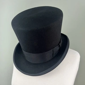 Mad Hatter Top Hat New York Hat Co. Vtg Steam Punk C=21 In 6 3/4-6 7/8 - Picture 1 of 9