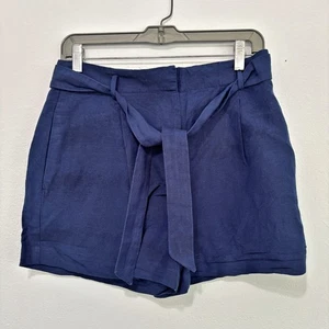 Ann Taylor Womens Linen Blend Shorts 6 Coastal Beach Summer Minimalist Preppy - Picture 1 of 9
