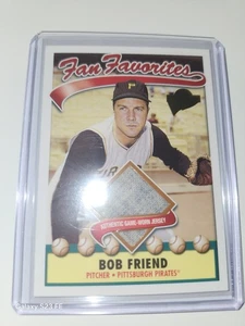 2003 Topps All Time Fan Favorites Bob Friend Game Used Jersey Relic - Picture 1 of 6