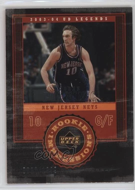 2003-04 Upper Deck UD Legends Impressions /1999 Zoran Planinic #110 Rookie RC - Image 1 of 2