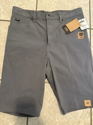 Vans Boy's Gray Quiet Shade, Roy 5 Pocket Shorts - Size 20, 8" Inseam - NWT - Image 1 of 4