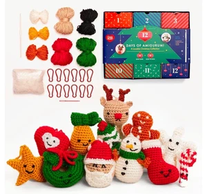 "12 Days Of Amigurumi" ADVENT CALENDAR KIT - Christmas CROCHET Crafts. - Picture 1 of 1