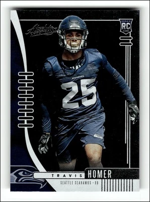 2019 Absolute #187 Travis Homer RC Rookie Card - Image 1 of 2