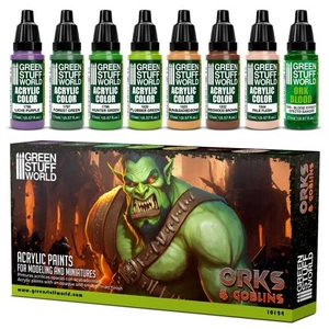 Green Stuff World Paint Set - Orks and Goblins - Picture 1 of 3