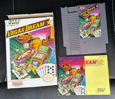 Vegas Dream Nintendo NES Caja Completa Folleto Juego Probado Foto 1 de 4