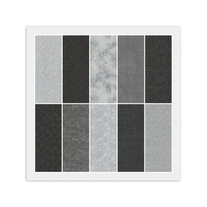 Layer Cake - 20) 10" x 10" Squares, BLACK GRAY Cotton Fabric, READ DESCRIPTION - Picture 1 of 11