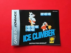 Ice Climber Classic NES Series Manual Game Boy Advance Nintendo GBA No Game - Picture 1 of 6