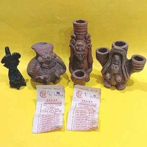 Lote De Figuras De Arcilla Terracota De Colección, Azteca Maya Inca Mexicana Precolombina? - Imagen 1 de 24