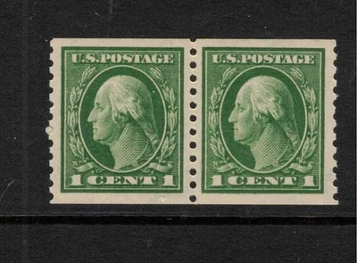US - 1 cent Washington coil pair #443 - XF MNH - cat $130+ - Image 1 of 2