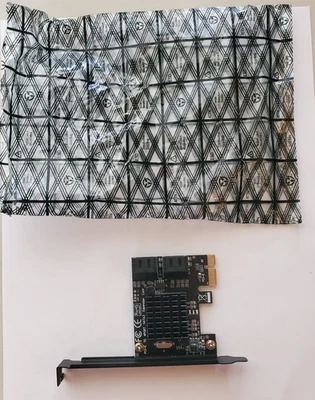 PCI-E to 4Port SATA3 Expansion Controller Card Adapter, New Open Box - Image 1 of 4