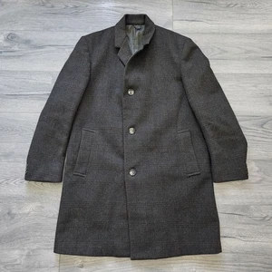 Abrigo Hardy Amies Hepworths Para Hombre Talla 40 Alto Lana Y Verde Lama Excelente Cndt - Imagen 1 de 14