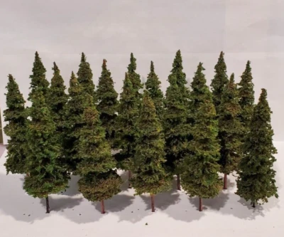 MOOSE CREEK TREES - Fir / Pine Trees (5" x 20 Trees) Model Trees - HO N Z Scale - Image 1 of 4