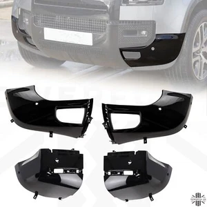 Kit de parachoques delantero trasero esquina 4 piezas negro brillante para Land Rover nuevo Defender L663 - Imagen 1 de 5