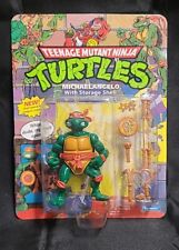 TMNT Michaelangelo with Storage Shell 1991 Unpunched Playmates