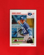 1991 IMPEL -EDDIE ZOSKY-SYRACUSE CHIEFS AUTOGRAPHED  CARD-NM
