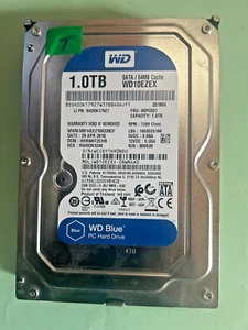 Western Digital Blue WD10EZEX-08WN4A0 3.5in 1TB 7200 RPM , DCM: HHRNHT2CHB SATA - Bild 1 von 2