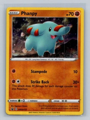 Phanpy SWSH: Sword & Shield Promo Cards SWSH117 Near Mint NM Cosmos Holo Rare - Image 1 of 2