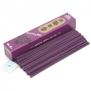 Japanese Nippon Kodo Morning Star MUSK Incense 50 Sticks with Incense Holder - Picture 1 of 1