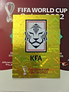 REPÚBLICA DE COREA, PANINI COPA MUNDIAL DE LA FIFA QATAR 2022, PEGATINA DE LÁMINA DORADA #KOR2 - Imagen 1 de 1