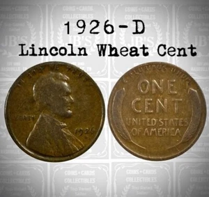 1926 D Lincoln Wheat Cent Circulated (G/VG) Good to Very Good *JB's Coins* - Picture 1 of 3