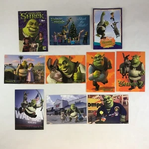 PROMO CARDS: SHREK (Various Releases): 10 DIFFERENT w/ FOIL HOLIDAY & WAL-MART - Picture 1 of 3