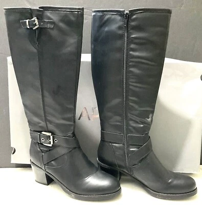 Kohl's APT.9 Mujer Talla Botas hasta la rodilla negras 9M cremallera completa - apenas usadas - en muy buena condición Foto 1 de 4
