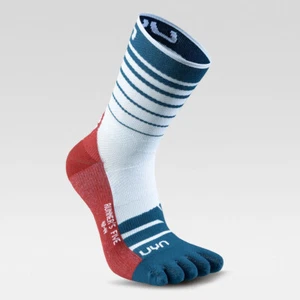 UYN Herren - Runner's Five Socks - 5 Zehen Laufsocken Kompression - White/Blue - Bild 1 von 15