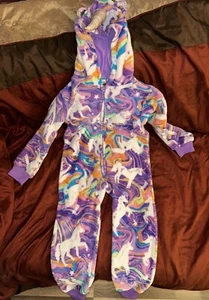 Unicorn Pajama Body Suit Sz Sm 5/6 - Picture 1 of 4