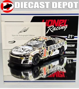AUTOGRAPHED ROSS CHASTAIN 2024 BUSCH LIGHT CAMO 1/24 ARC DIECAST - Picture 1 of 12