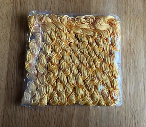 Pack of 10 Yellow Polyester Braid Crafting Thread beading, jewellery, macrame - Picture 1 of 1