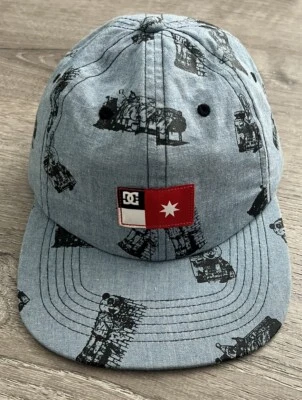 DC Shoes Para Hombre Cliver 6 Paneles SnapBack Sombrero Gorra Denim Panda Bunny Foto 1 de 4