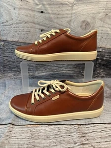 Scarpe da ginnastica Ecco Soft Comfort~da donna taglia 7-7,5 rosso mattone casual da passeggio in pelle - Foto 1 di 6