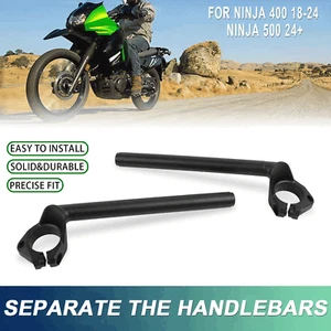 For Kawasaki Ninja 400 2018-2024 Ninja 500 2024+ Clip on Ons Fork Tube Handlebar - Picture 1 of 10