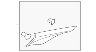 Genuine Ford Lincoln MKZ 2013-2015 Rear Right Quarter Trim Panel DP5Z-5431010-LC - Image 1 of 2