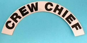 CREW CHIEF - CALCOMANÍAS MEDIA LUNA CASCO FUEGO ALTAMENTE REFLECTANTES - UN PAR - Imagen 1 de 1