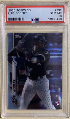 2020 Topps On Demand 3D #392 Luis Robert Rookie Card RC PSA 10 - Image 1 of 2