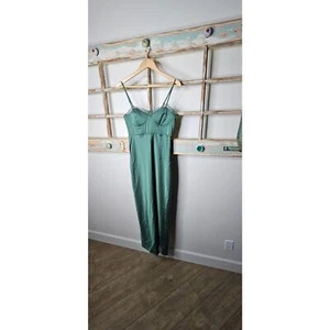 Neu mit Etikett grünes Bustier-Midikleid mit Schlupf und Spitze Damengröße Small - Bild 1 von 14